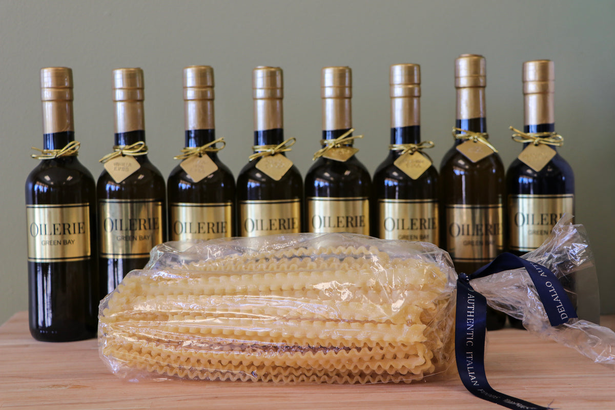 Oilerie Green Bay olive oil bottles